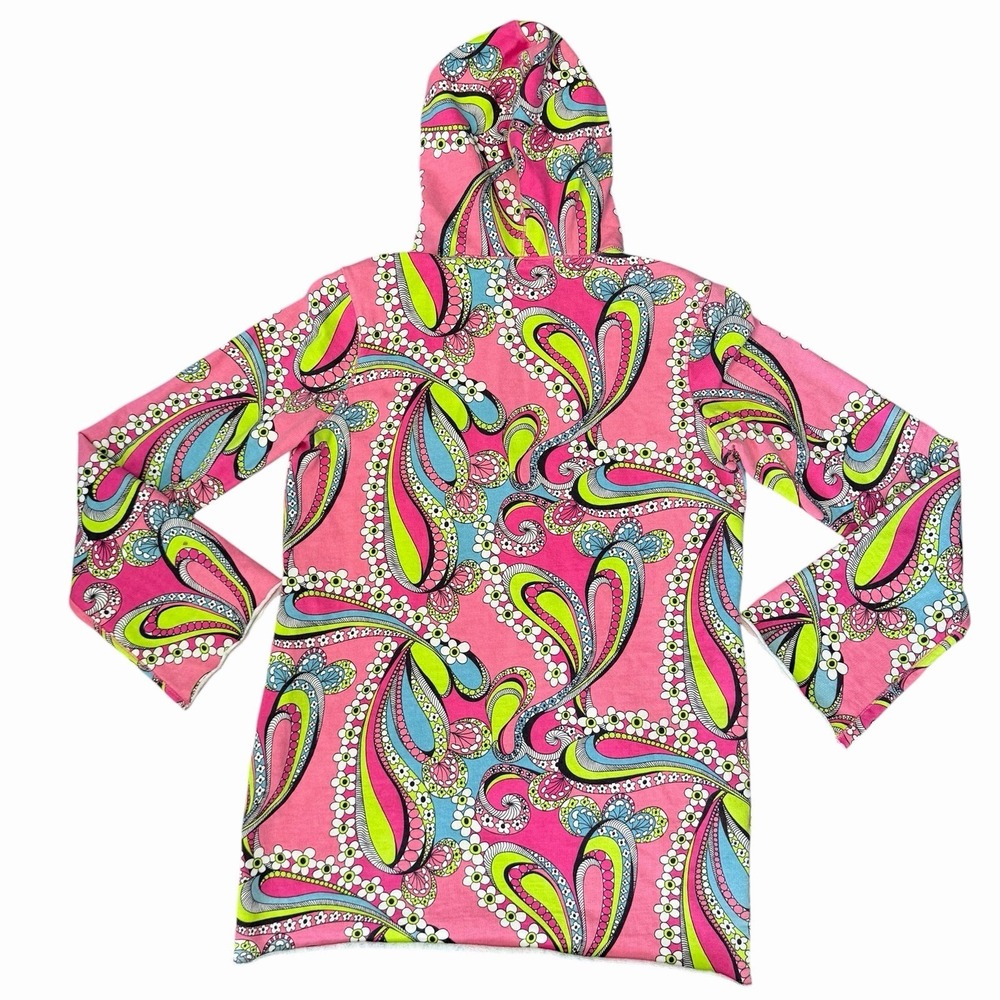VTG Lucky‎ Brand Paisley Hoodie Small•Hippie Boho Psychedelic Y2K Retro 60's HTF - Picture 6 of 10